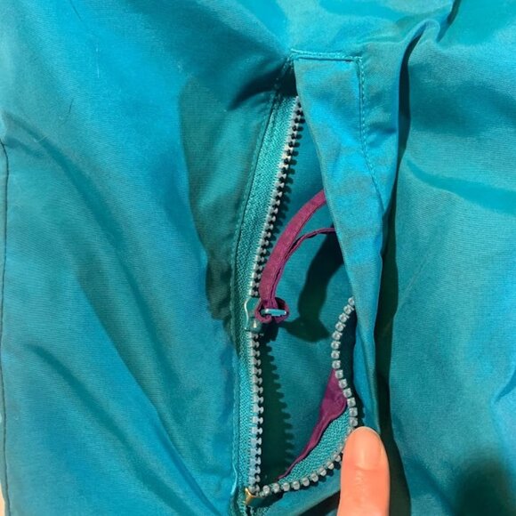 Vintage Sierra Sport Teal and Purple Shaw Cable Ski Jacket - Picture 7 of 14